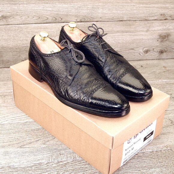 $895 GRAVATI Neiman Marcus 10 M Genuine PECCARY Black 17013 * add $15 new Trees - Picture 15 of 16